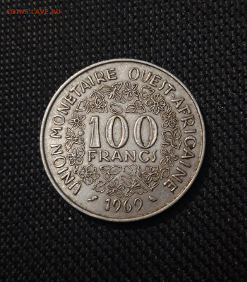 ЗАПАДНАЯ АФРИКА 100 франков 1969 года До 09.04 - 20241230_185109