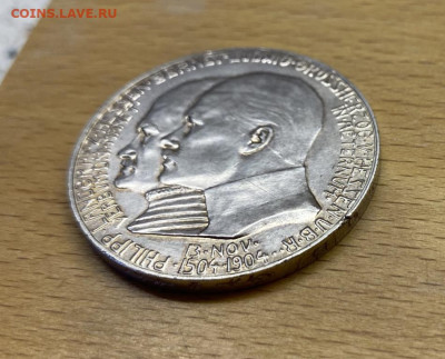 Гессен Дармштадт 5 марок 1904 400 лет Филипп I Великодушный - gessen_darmshtadt_5_marok_1904_400_let_filipp_i_velikodushnyj_germanskaja_imperija_krona_shajba_redkost (2)