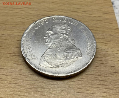 Саксония 1 талер 1823 Король Фридрих-Августа I Серебро - saksonija_1_taler_1823_korol_fridrikh_avgusta_i_serebro_germanija_krona_shajba_redkost_xf_aunc_sokhran (4)