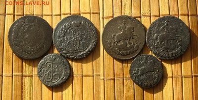 2 копейки 1763,88 гг и денга 1789 г, до 7.04.25 в 22:10 МСК - 2 копейки 1763,88 гг и денга 1789 г