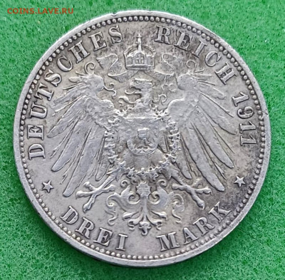 3 марки.1911г. 25 лет свадьбы Вильгельма2 и Шарлотты. - 20250403_205010