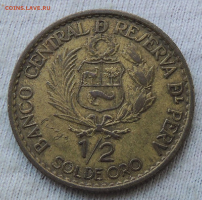 Перу ½ соль 1965 юбил. до 6.04.2025 - Перу ½ соль 400 лет.JPG