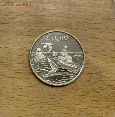 Нидерланды 2 евро 1997 Внутренняя навигация Военные корабли - niderlandy_2_evro_1997_vnutrennjaja_navigacija_voennye_korabli_flot_korabl_parusnik