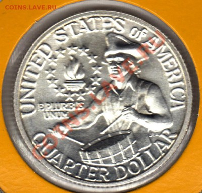 Ag США 25 центов 1976 Независимость до 13.02.12 в 22ч (1476) - img028