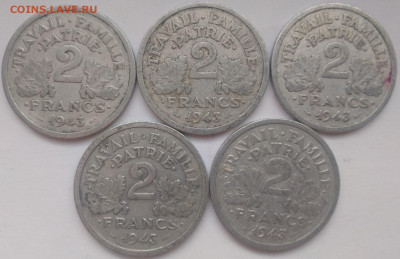 ФИКС Франция 2 франка 1943 до 11.04.2025 22-00 мск - Франция 2 франк 1943