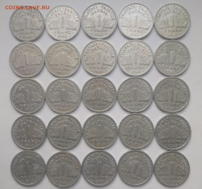 ФИКС Франция 1 франк 1943 до 11.04.2025 22-00 мск - Франция 1 франк 1943