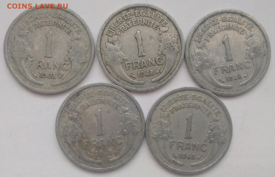 ФИКС Франция 1 франк 1948 до 11.04.2025 22-00 мск - Франция 1 франк 1948