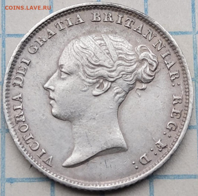 Великобритания 6 пенсов 1855 года - 20250405_170738