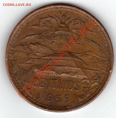 Мексика 20 сентаво 1959 до 13.02.12 в 22.00мск (1270) - img090