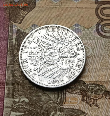 Пруссия 2 марки 1900 год Вильгельм II 09.04 - 119