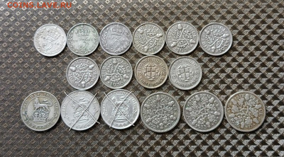 3 пенса 6 пенсов 1920-1941 г. Фикс до 09.04 - 2