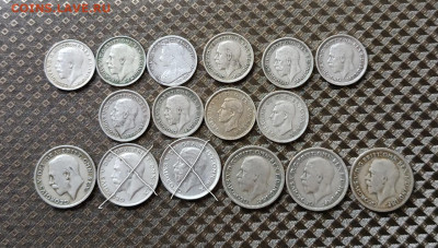 3 пенса 6 пенсов 1920-1941 г. Фикс до 09.04 - 1