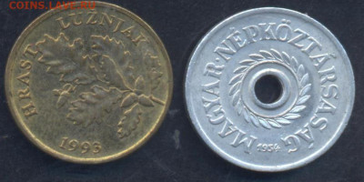 Венгрия 2 филлера 1954 г. 9.04.2025 г. 22 -00 МСК. - Венгрия