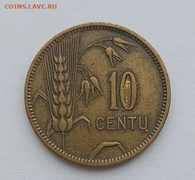 Литва 10 центов 1925г до 12.04.2025г в 22.00 мск - 2