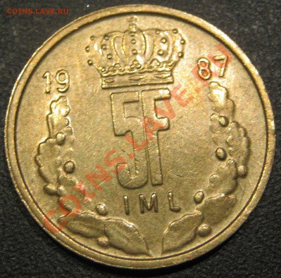 Люксембург 5 франков 1987 до 15.02.2012. 22-30 - IMG_4386.JPG