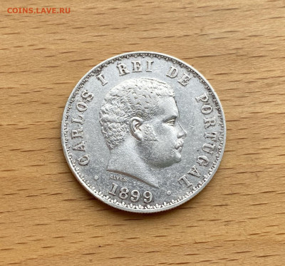 Португалия 500 рейс 1899 Карлос I Серебро - IMG_1996.JPG