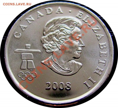 G64 25¢ Канада 2008 Бобслей UNC до 15.02 в 22°° - G64 25c 2008 bOB_2