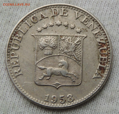 Венесуэла 5 сентимо 1958 №4 13.04.2025 - Венесуэла 5 сентимо 1958.4 .JPG