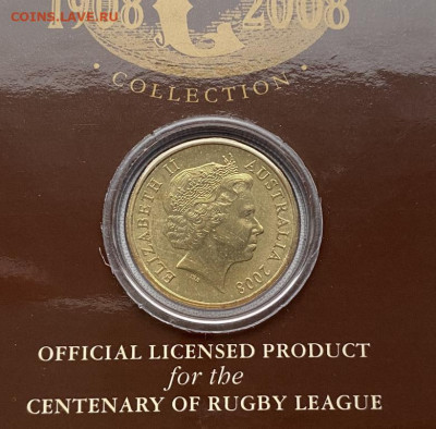 Австралия 1$ доллар 2008 100 лет Регби Буклет Блистер Спорт - avstralija_1_dollar_2008_100_let_regbi_buklet_blister_sport (3)