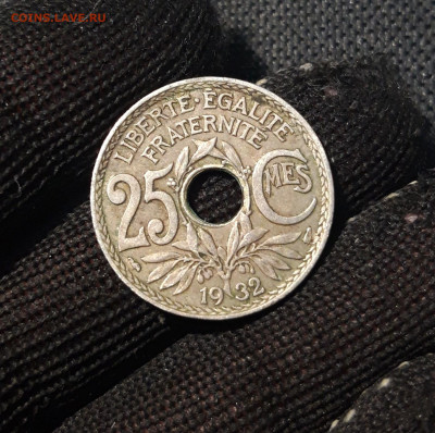 ФРАНЦИЯ 25 сантимов сантим 1932 года До 17.04 - 20250311_195723