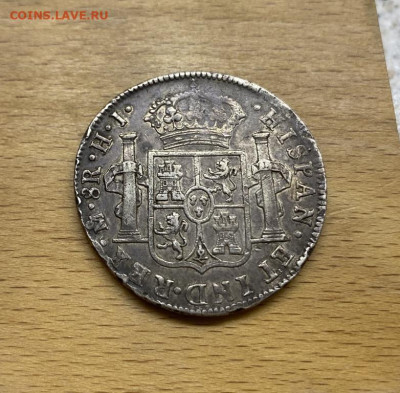 Мексика 8 реалов 1810 Король Испании Фердинанд VII Серебро - meksika_8_realov_1810_korol_ispanii_ferdinand_vii_serebro_krona_shajba_redkost (1)