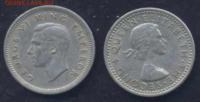 Новая Зеландия 3 пенса 1957 г.13.04.2025 г. 22 -00 МСК. - Н.Зеландия2