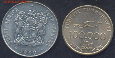 Турция 100000 лир 2000 г.13.04.2025 г. 22 -00 МСК. - ЮАР
