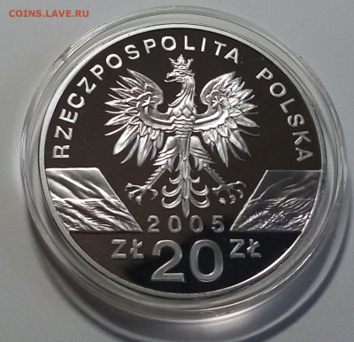 ПОЛЬША 20 zl 2005 г Пугач ( филин ) до 15.04 в 22.20 мск - п2