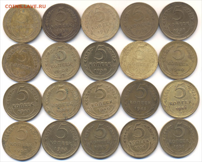 5 копеек погодовка 20 шт. до 17 04 2025-22ч 30мм - 5коп реверс 20шт