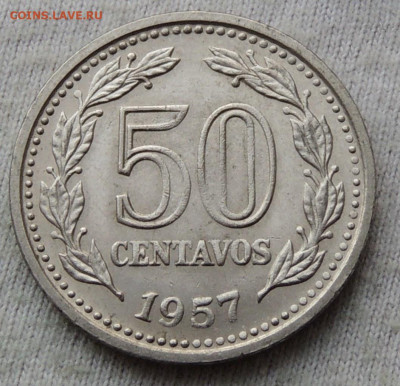 Аргентина 50 сентаво 1957 до 16.04.2025 - Аргентина 50 сентаво 57.JPG