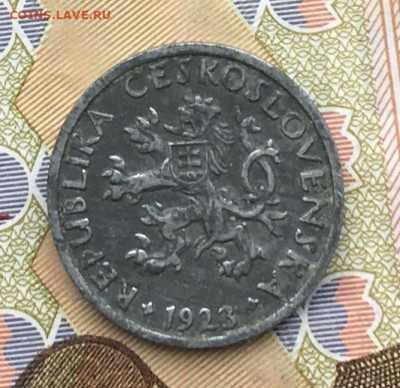 Чехословакия 2 геллера 1923 16.04 в 22.00 - IMG_E8161.JPG