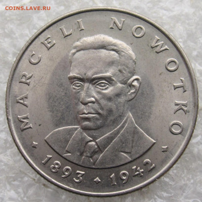 Польша 20 злотых 1974г Марсель Новотко UNC до 14.04 - 001.JPG