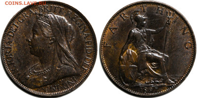 1 фартинг 1897г.Отличный сохран.Штемпельный блеск,до18.04.25 - 2cde8964-bd2a-451f-8843-320f0c0d079e