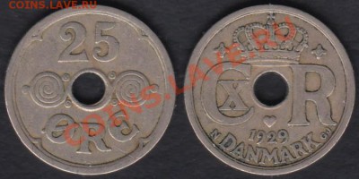 Дания 25 эре 1929 до 11.02.2012 21-30 - Дания 25 эре 1929