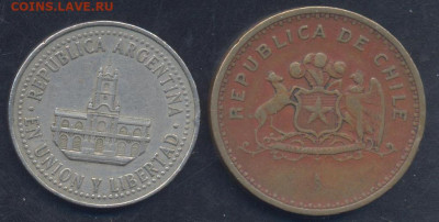 Аргентина 25 центаво 1996 г.19.04.2025 г. 22 -00 МСК. - Аргентина