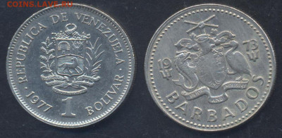 Барбадос 25 центов 1973 г. 19.04.2025 г. 22 -00 МСК. - Барбадос