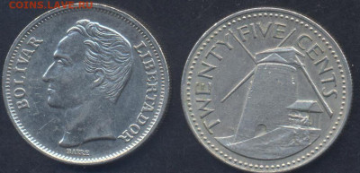 Барбадос 25 центов 1973 г. 19.04.2025 г. 22 -00 МСК. - Барбадос1