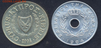 Кипр 10 центов 2004 г.19.04.2025 г. 22 -00 МСК. - Греция