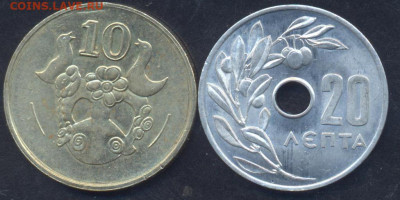 Греция 20 лепта 1964 г.19.04.2025 г. 22 -00 МСК. - Греция1