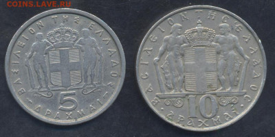Греция 10 драхм 1968 г.19.04.2025 г. 22 -00 МСК. - Греция2