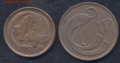 Австралия 1 цент 1980 г.19.04.2025 г. 22 -00 МСК. - Исландия