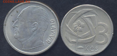 Чехословакия 3 кроны 1965 г.19.04.2025 г. 22 -00 МСК. - Норвегия1