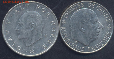 Норвегия 1 крона  1991 г.19.04.2025 г. 22 -00 МСК. - Франция1