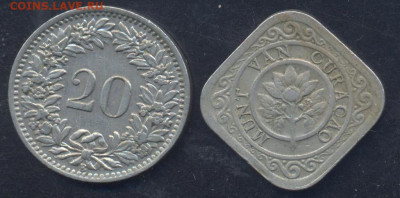 Швейцария 20 раппен  1947 г.19.04.2025 г. 22 -00 МСК. - Швейцария