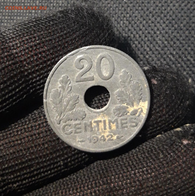 ФРАНЦИЯ 20 САНТИМОВ 1942 года До 23.04 - 20250314_231807