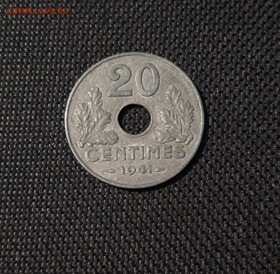 ФРАНЦИЯ 20 САНТИМОВ 1941 годао 24.04 - 20250318_220429