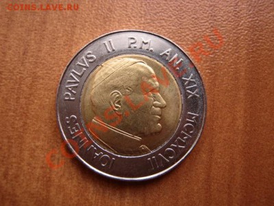 Ватикан 500 лир 1997 биметалл до 12.02.12 в 14.00 М - IMG_3999