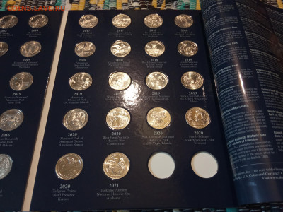 25 центов США (UNC) 2010-2021, Национальные парки (полный) - IMG_20250321_114040