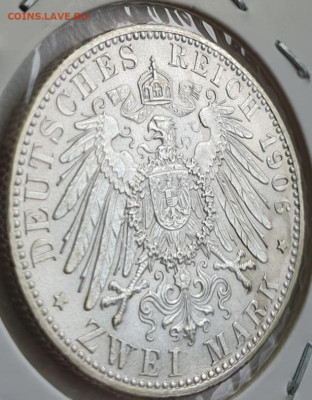 Бавария 2 марки 1906 Свадьба (Баден) до 24.04 22-00мск - 5
