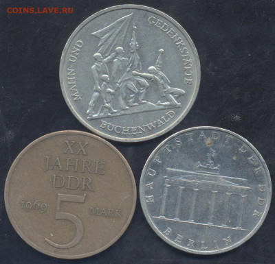 ГДР 5 марок 1969 г.22.04.2025 г. 22 -00 МСК. - ГДР1
